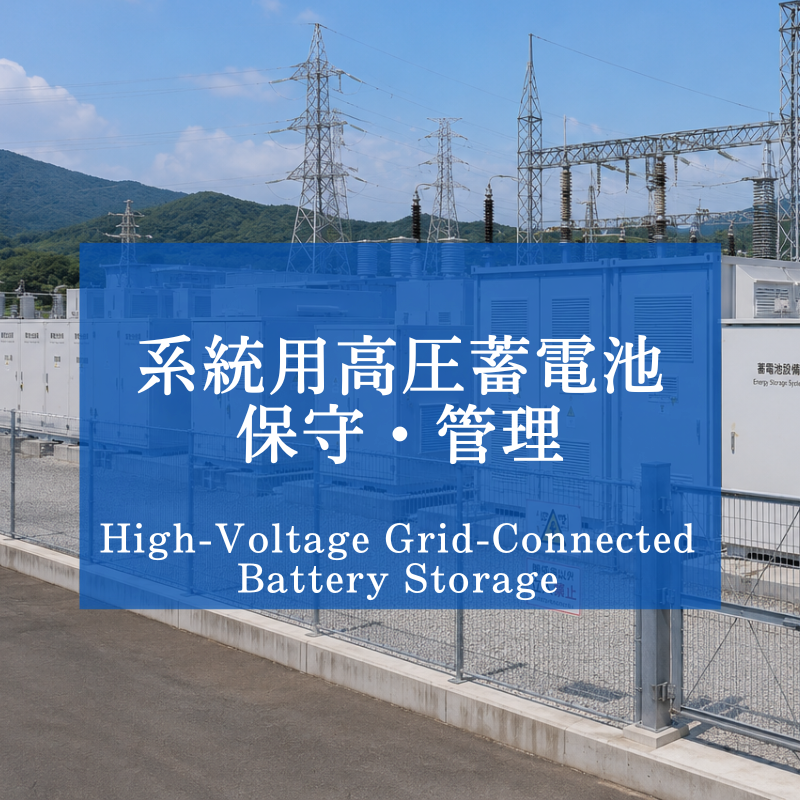 系統用高圧蓄電池 保守・管理